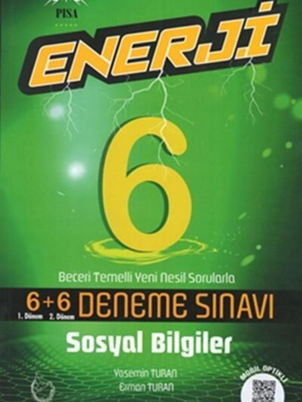 6.Sınıf Enerji Sosyal Bilgiler 6+6 Deneme Sınavı