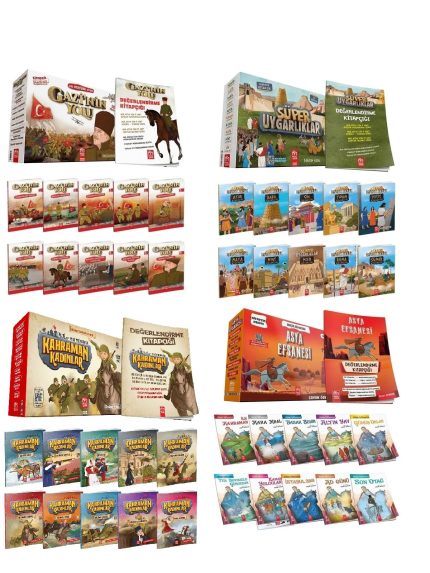 Model Çocuk 3 Ve 4. Sınıflar Için Okuma Hikaye Seti - Tarihi Masallar 35 Kitap