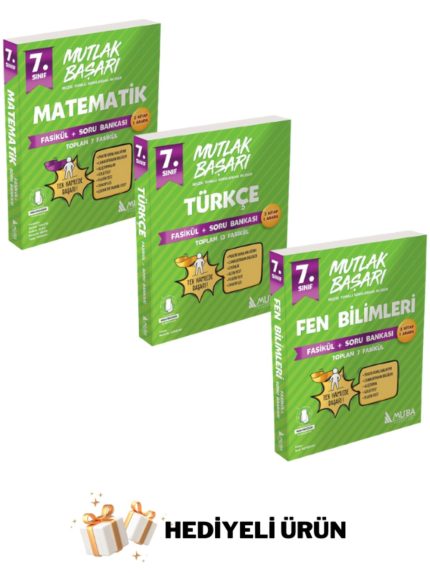 7.SINIF MATEMATİK-TÜRKÇE-FEN BİLİMLERİ FASİKÜL+SORU BANKASI SETİ