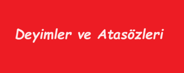 Deyimler ve Atasözleri 1 lazy