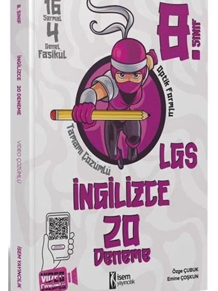 8. SINIF İNGİLİZCE 20 DENEME 2024