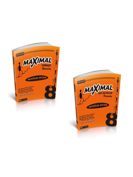 8. Sınıf Türkçe + Fen Bilimleri Maximal Modüler Sistem (2 Kitap)