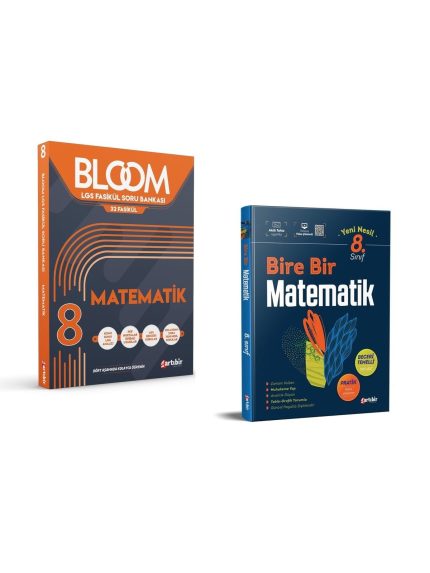 8.Sınıf Bloom Matematik Soru Bankası + 8.Sınıf Bire Bir Matematik Soru Bankası (2 Kitap)