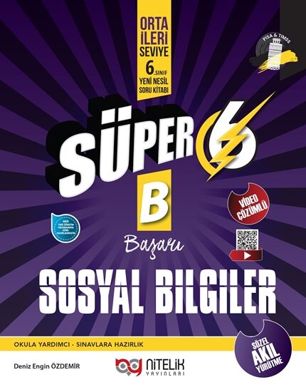 Süper 6.Sınıf Sosyal Bilgiler Yeni Nesil Soru Kitabı