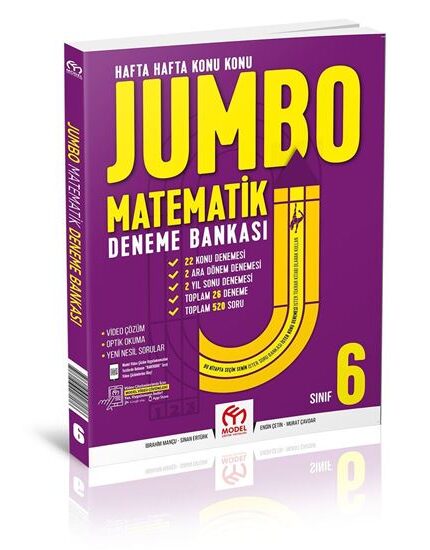 Model 6.Sınıf Jumbo Matematik Deneme Bankası