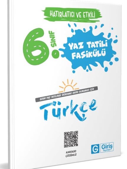 6. Sınıf Türkçe Yaz Tatili Fasikülü