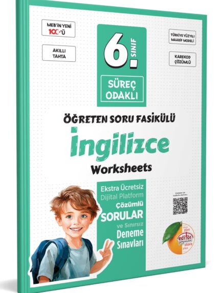 6. Sınıf Süreç Odaklı İngilizce Öğreten Soru Fasikülü Bayilik - Karekod Çözümlü