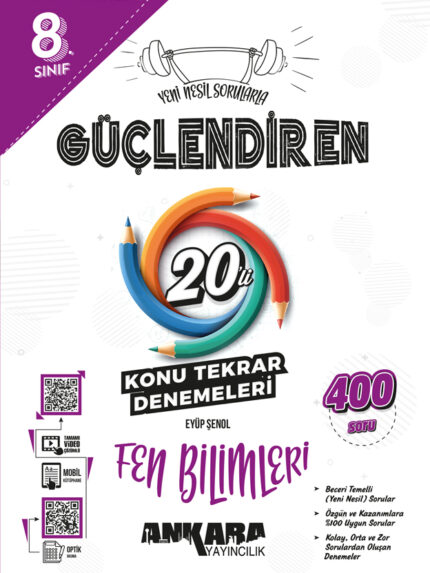 8. Sınıf Güçlendiren Fen Bilimleri 20'li Konu Tekrar Denemesi