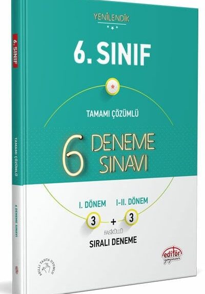6. Sınıf 6 (3+3) Deneme Sınavı Tamamı Çözümlü