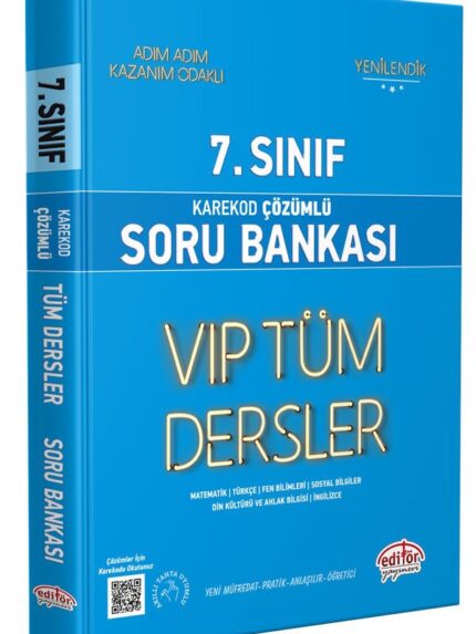 7. Sınıf VIP Tüm Dersler Soru Bankası Mavi Kitap