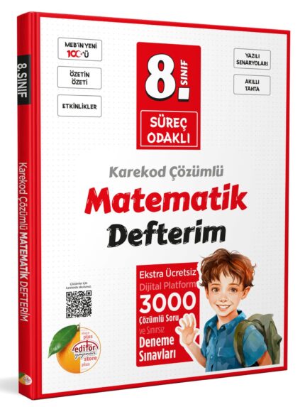 8. Sınıf Süreç Odaklı Matematik Defterim - Karekod Çözümlü