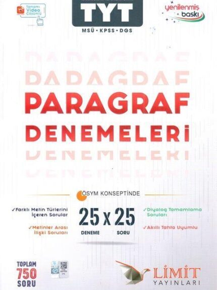 LİMİT TYT 25' Lİ PARAGRAF DENEMELERİ